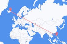 Flyreiser fra Manila, Filippinene til Egilsstaðir, Island