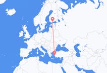 Flights from Samos, Greece to Helsinki, Finland