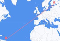 出发地 格林纳达聖喬治目的地 芬兰拉彭兰塔的航班