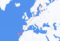 Flights from Jyväskylä, Finland to Tenerife, Spain
