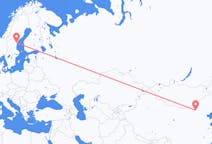 出发地 中国呼和浩特市目的地 瑞典松兹瓦尔的航班