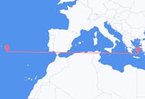 Flights from Santa Maria Island, Portugal to Santorini, Greece