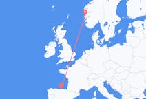 Lennot Bergenistä, Norja Santanderiin, Espanja