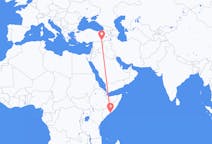 Flyg från Mogadishu till Mardin