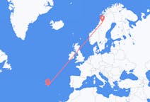 Flights from Ponta Delgada, Portugal to Hemavan, Sweden