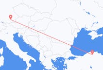 Fly fra Kastamonu til München