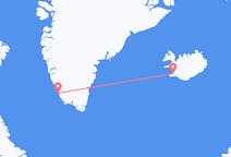 出发地 冰岛从雷克雅未克目的地 格陵兰帕缪特的航班