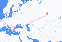 Flights from Tomsk, Russia to Edremit, Turkey