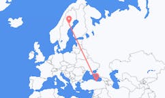 เที่ยวบิน จาก Lycksele, สวีเดน ถึงออร์ดู, ตุรกี
