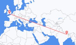 Flyreiser fra Janakpur, Nepal til Southampton, England
