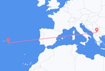 Flyrejser fra Skopje, Nordmakedonien til Ponta Delgada, Portugal