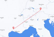 Flights from Innsbruck, Austria to Nîmes, France