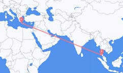 Flyrejser fra Trang, Thailand til Chania, Grækenland