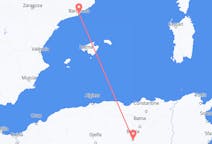 Flyreiser fra Biskra, Algerie til Barcelona, Spania