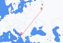 Vluchten van Moskou, Rusland naar Tirana, Albanië