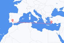 ギリシャのから ロドス島、スペインのへ セビリアフライト