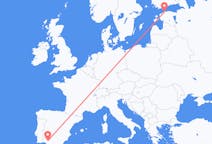 Flights from Tallinn in Estonia to Seville in Spain