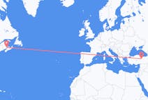 Flyrejser fra Moncton, Canada til Sivas, Tyrkiet