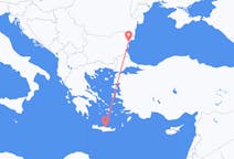 Flyreiser fra Varna, Bulgaria til Iraklio, Hellas