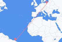 Flyreiser fra Fortaleza, Brasil til Bydgoszcz, Polen