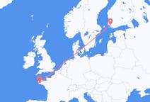 Flights from Quimper, France to Turku, Finland