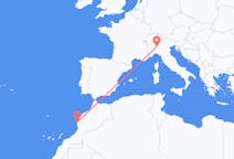 Flyreiser fra Essaouira, Marokko til Milano, Italia