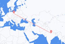 Flights from Lucknow, India to Poznań, Poland