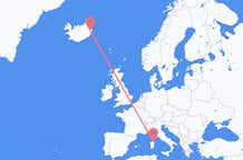 Рейсы из Эйильсстадира, Исландия в Ольвию, Италия