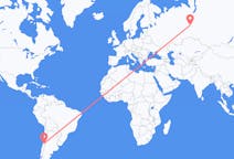 Flights from Santiago de Chile, Chile to Khanty-Mansiysk, Russia