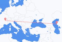 Flyrejser fra Aqtau, Kasakhstan til Lyon, Frankrig