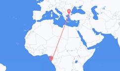 Flyrejser fra Port-Gentil, Gabon til Alexandroupoli, Grækenland