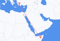 出发地 索马里出发地 加罗目的地 土耳其达拉曼的航班
