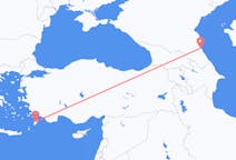 Flyg från Machatjkala, Ryssland till Rhodes, England, Grekland