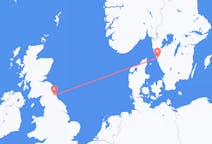 Flyreiser fra Göteborg, Sverige til Newcastle upon Tyne, England