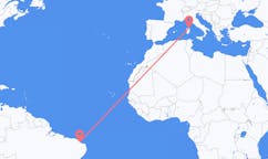 Flyrejser fra Aracati, Brasilien til Olbia, Italien