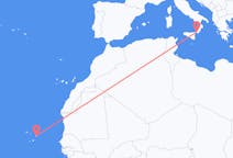 Flyg från Boa Vista (kommun i Brasilien, Roraima, lat 3,19, long -60,61), Kap Verde till Reggio di Calabria, Italien