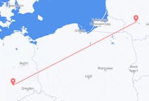 Flyg från Kaunas, Litauen till Leipzig, Tyskland