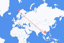 Flyreiser fra Ubon Ratchathani-provinsen, Thailand til Bodø, Norge