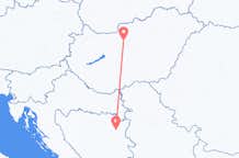 Flyreiser fra Tuzla, Bosnia-Hercegovina til Budapest, Ungarn