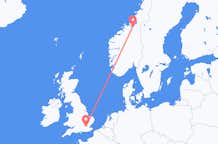 Flights from Trondheim to London
