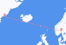Vluchten van Oslo, Noorwegen naar Kulusuk, Groenland