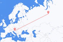 Flights from Zagreb, Croatia to Noyabrsk, Russia