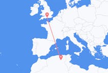 Flyrejser fra Biskra, Algeriet til Southampton, England