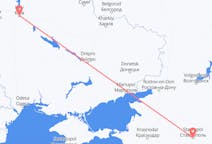 Vluchten van Kiev naar Stavropol