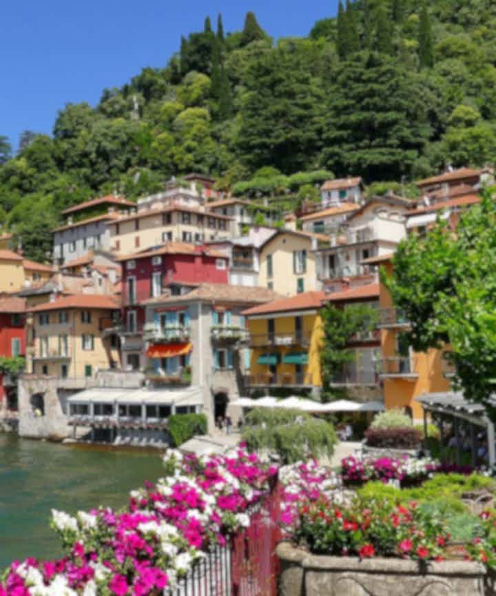 Water activities in Lake Como, Italy