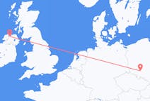 Flights from Wrocław in Poland to Derry in Northern Ireland
