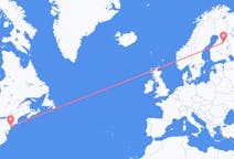 Flights from New York City, the United States to Kajaani, Finland