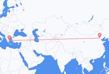 Flyg från Peking, Kina till Aten, Grekland