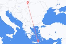 Loty z Debreczyn, Węgry do Sitii, Grecja