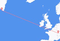 Flyg från Nanortalik, Grönland till Mulhouse, Schweiz